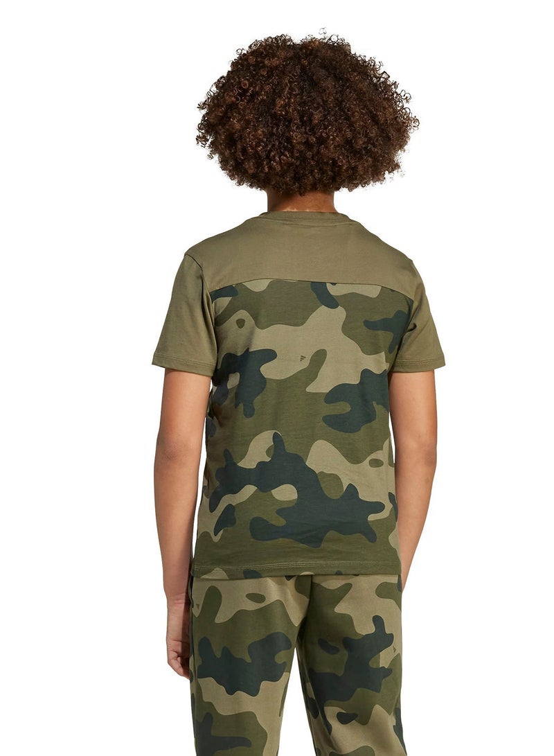 Adidas Youth Seasonal Essential Camo T-Shirt - Image 2